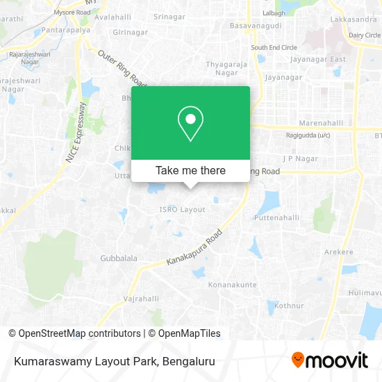 Kumaraswamy Layout Park map