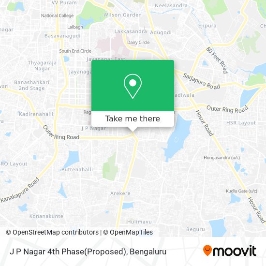 J P Nagar 4th Phase(Proposed) map