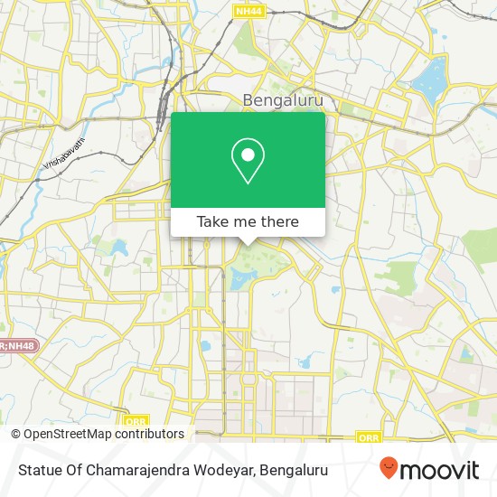 Statue Of Chamarajendra Wodeyar map