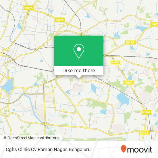 Cghs Clinic Cv Raman Nagar map