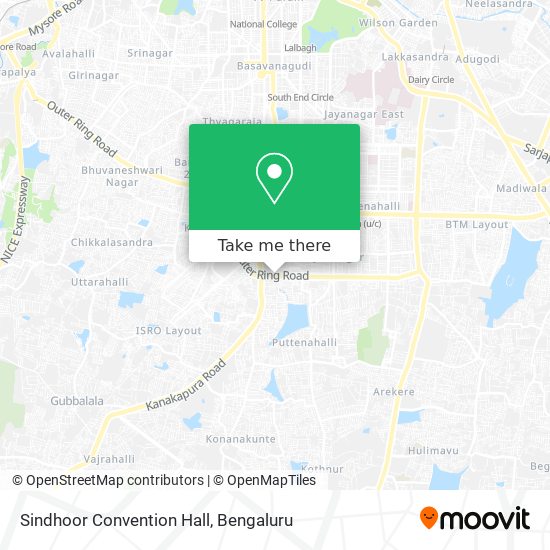 Sindhoor Convention Hall map