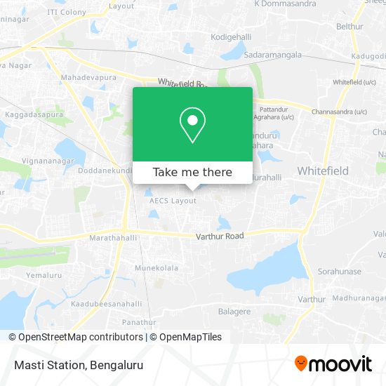 Masti Station map