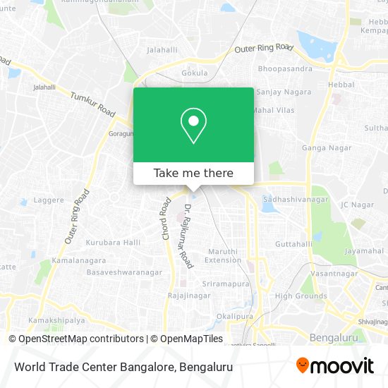 World Trade Center Bangalore map