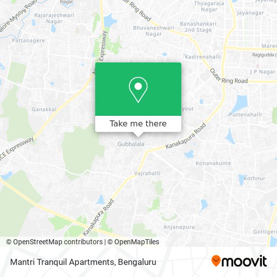 Mantri Tranquil Apartments map