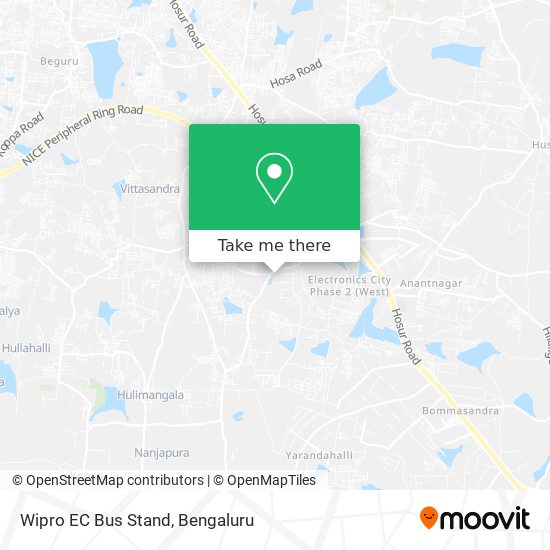 Wipro EC Bus Stand map