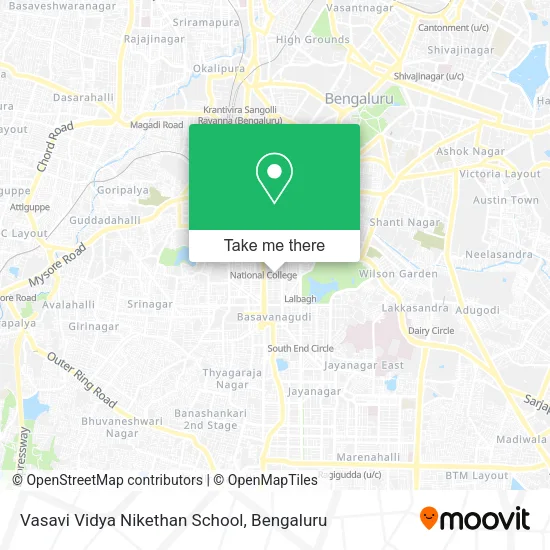 Vasavi Vidya Nikethan School map