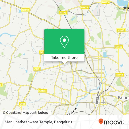 Manjunatheshwara Temple map