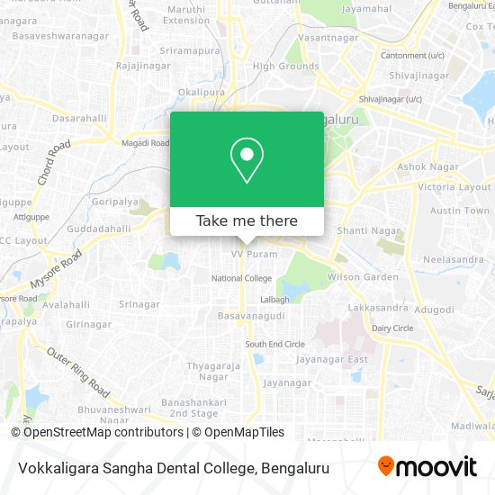 Vokkaligara Sangha Dental College map