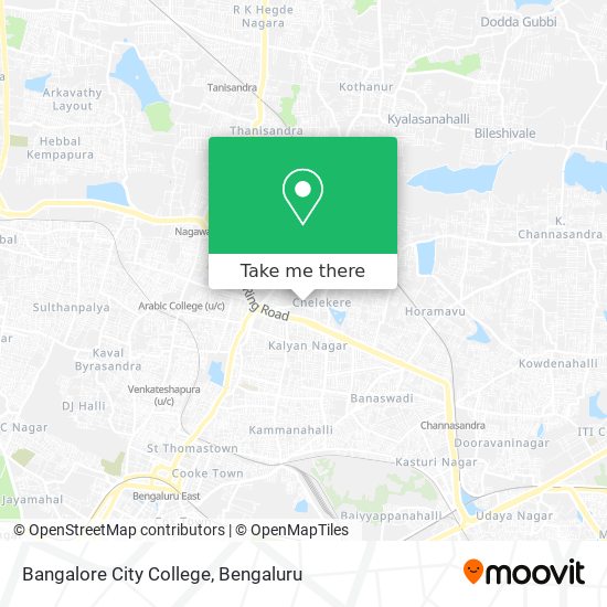 Bangalore City College map