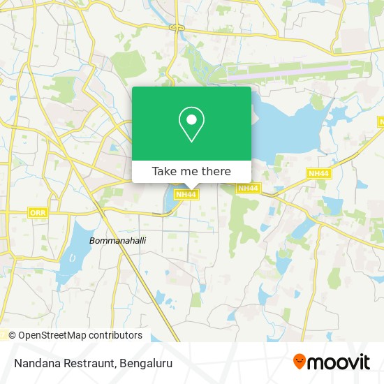 Nandana Restraunt map