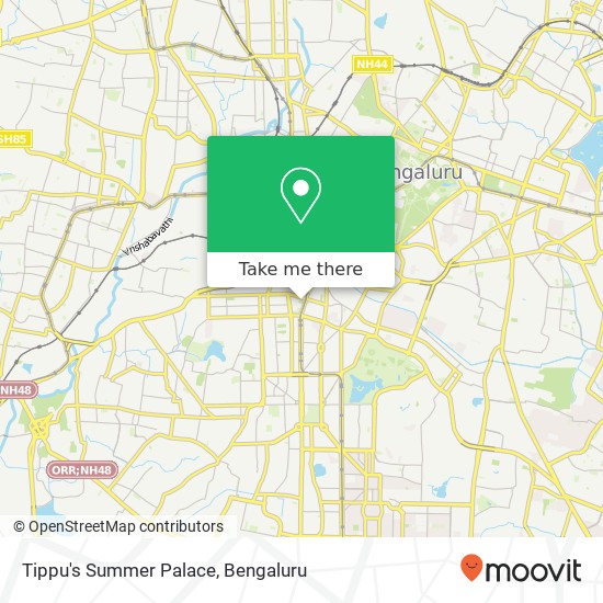 Tippu's Summer Palace map