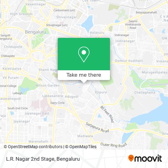 L.R. Nagar 2nd Stage map