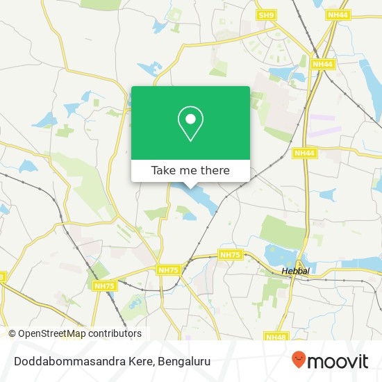 Doddabommasandra Kere map