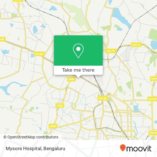 Mysore Hospital map
