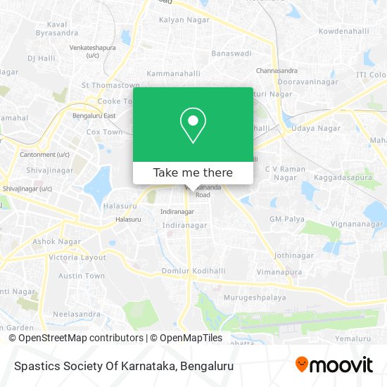 Spastics Society Of Karnataka map