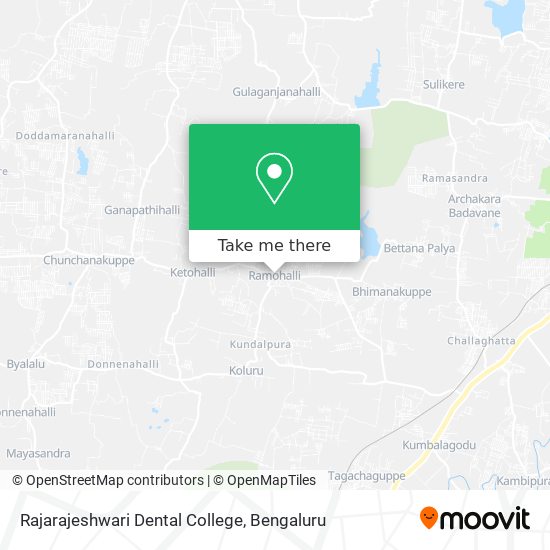 Rajarajeshwari Dental College map