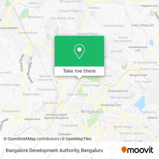 Bangalore Development Authority map