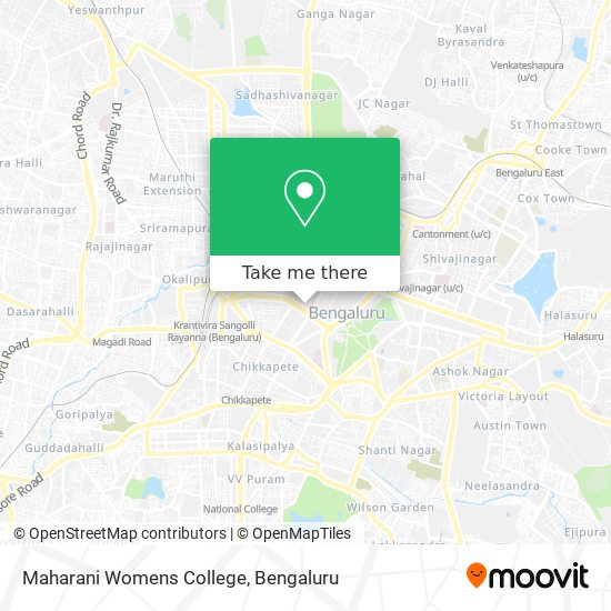 Maharani Womens College map