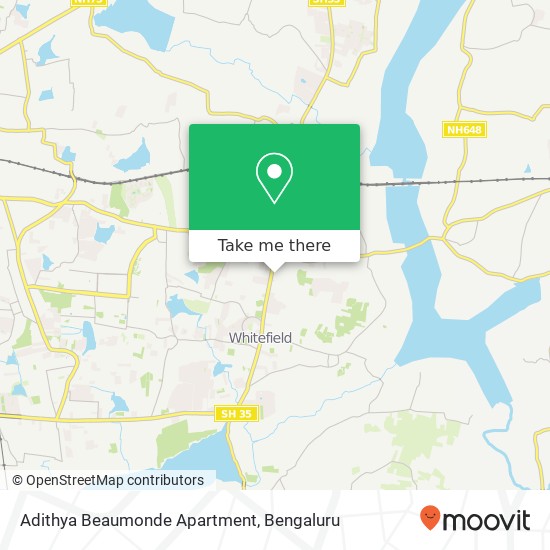 Adithya Beaumonde Apartment map