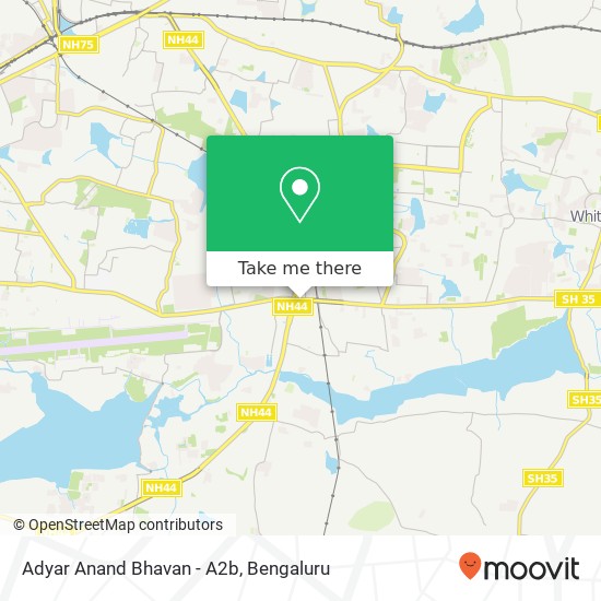 Adyar Anand Bhavan - A2b map