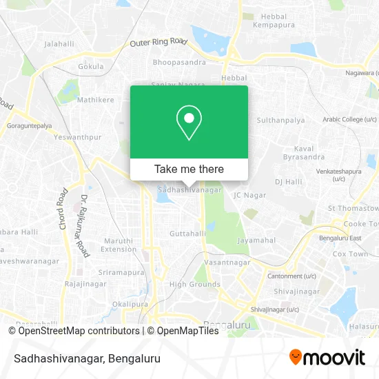 Sadhashivanagar map