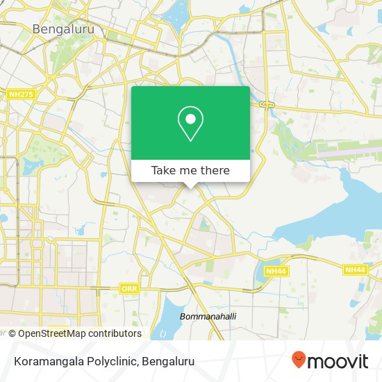 Koramangala Polyclinic map