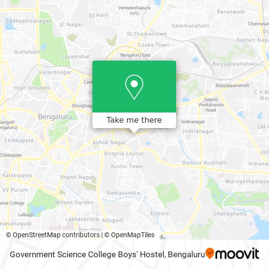 Government Science College Boys' Hostel map