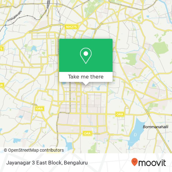 Jayanagar 3 East Block map