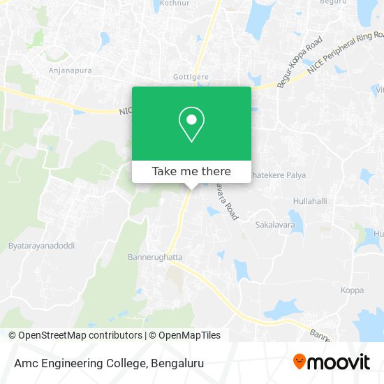 Amc Engineering College map