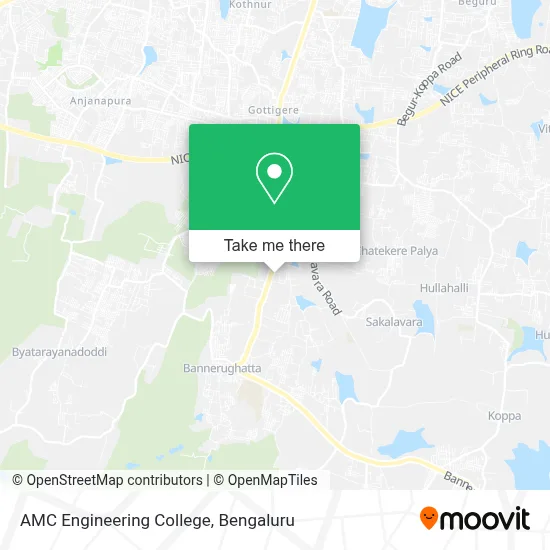 Amc Engineering College map