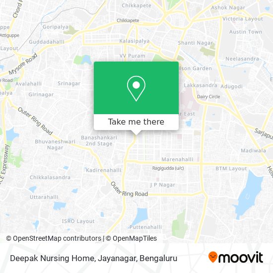 Deepak Nursing Home, Jayanagar map