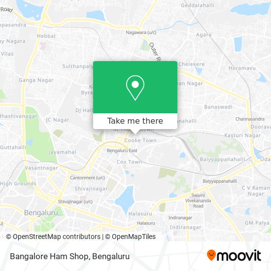 Bangalore Ham Shop map