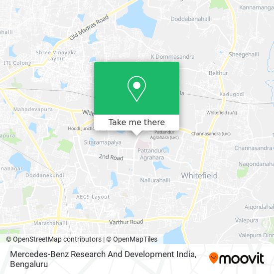 Mercedes-Benz Research And Development India map