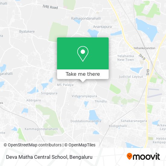 Deva Matha Central School map