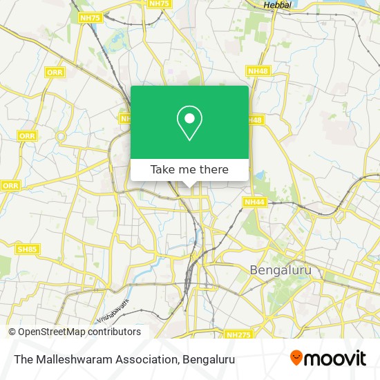 The Malleshwaram Association map