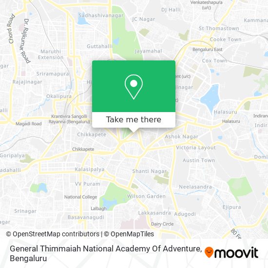 General Thimmaiah National Academy Of Adventure map