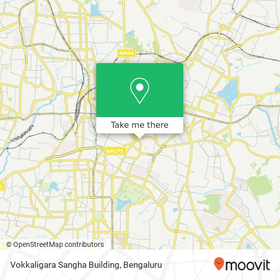 Vokkaligara Sangha Building map