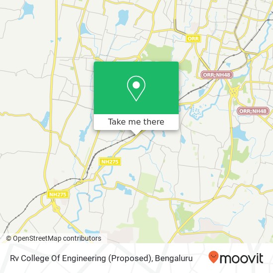 Rv College Of Engineering (Proposed) map