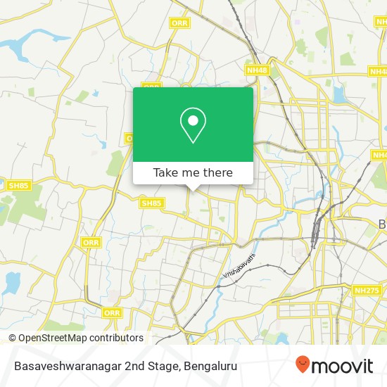 Basaveshwaranagar 2nd Stage map