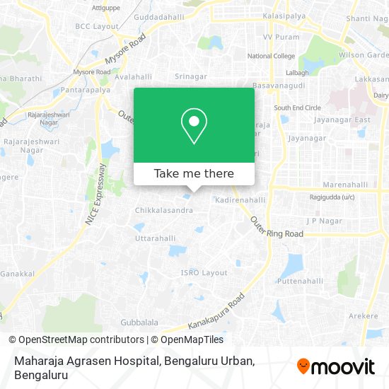 Maharaja Agrasen Hospital, Bengaluru Urban map