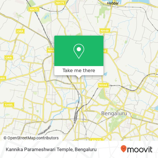 Kannika Parameshwari Temple map