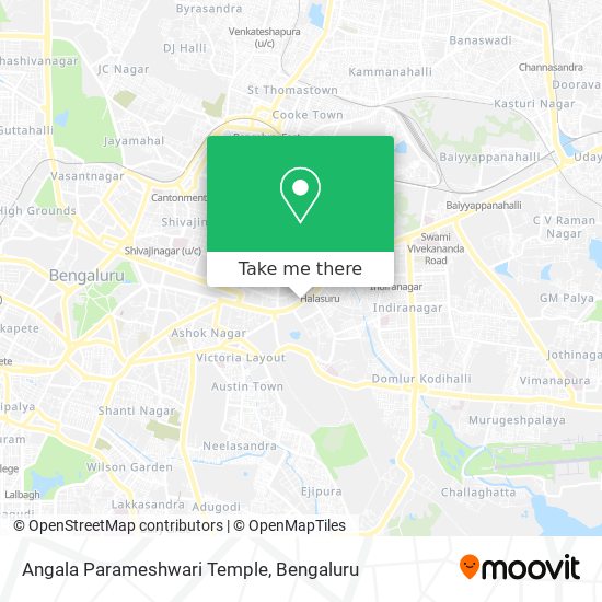 Angala Parameshwari Temple map