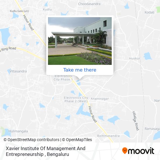 Xavier Institute Of Management And Entrepreneurship map