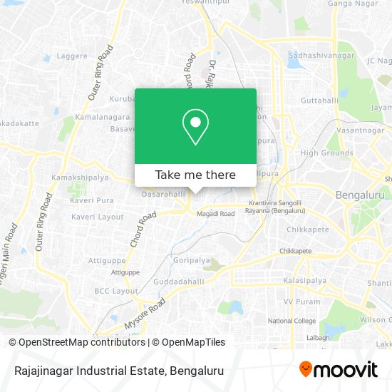 Rajajinagar Industrial Estate map