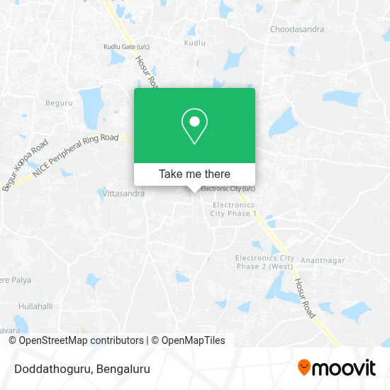 Doddathoguru map