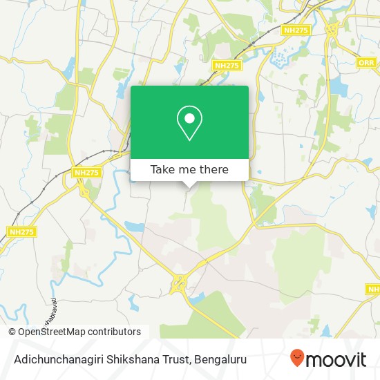 Adichunchanagiri Shikshana Trust map