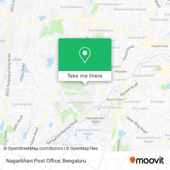 Nagarbhavi Post Office map