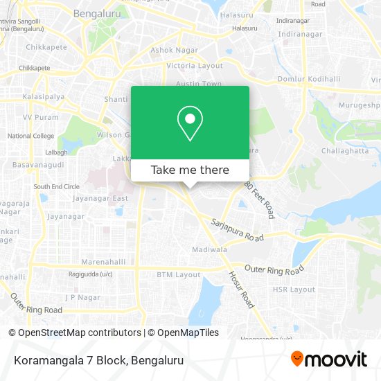 Koramangala 7 Block map