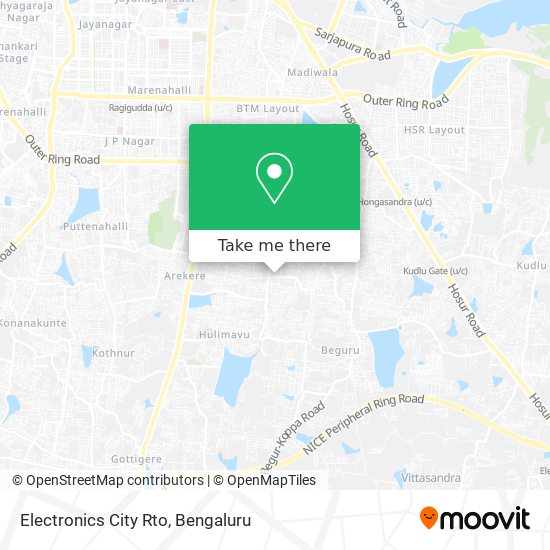 Electronics City Rto map