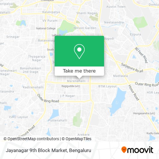 Jayanagar 9th Block Market map